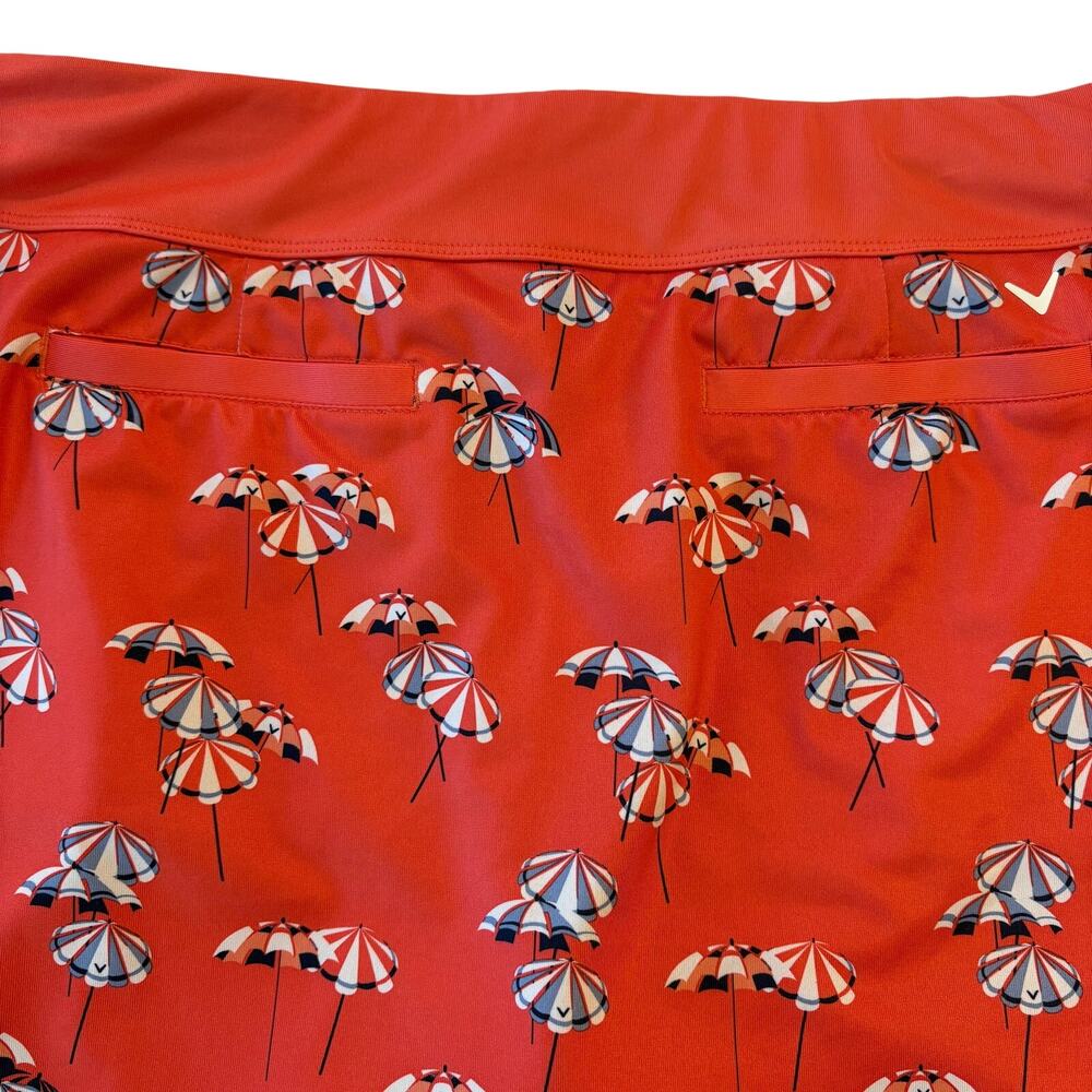 Callaway Women's Golf Skort Umbrella Print Opti-Dry TrueSculpt Faux Wrap XL - Picture 5 of 9